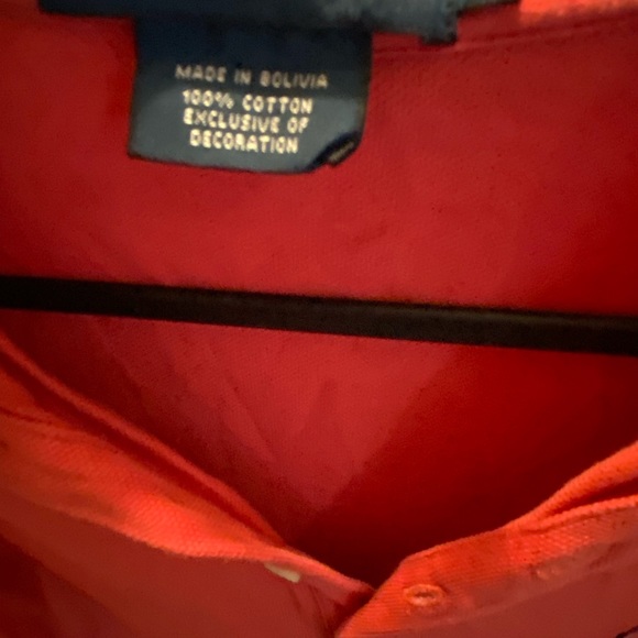 Ralph Lauren long sleeves tshirt Orange/Coral red color - Picture 3 of 4